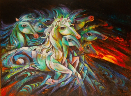 Wild Horses by artist Ping Irvin